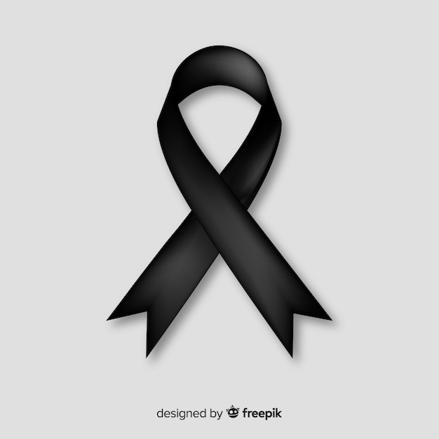 Black ribbon background