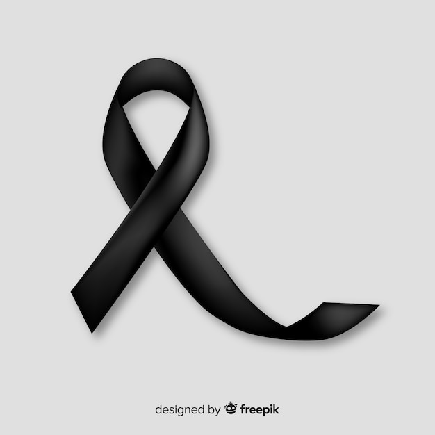 Black ribbon background