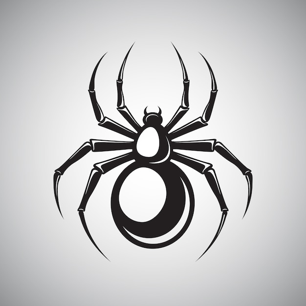 Free Vector black spider emblem