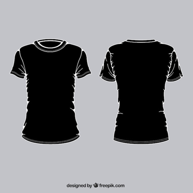 Free Vector black t shirts