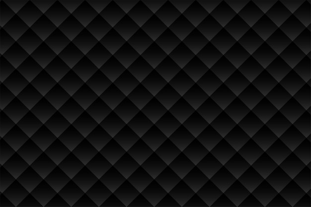 Free vector black upholstery pattern background with diamond shapes