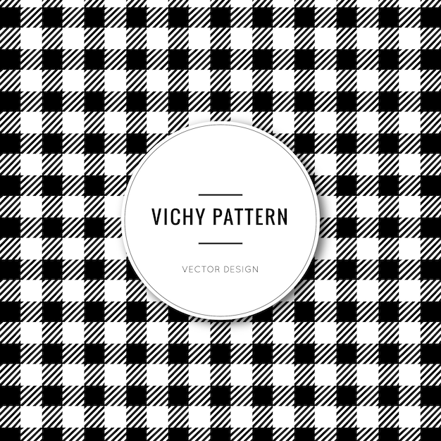 Black vichy pattern