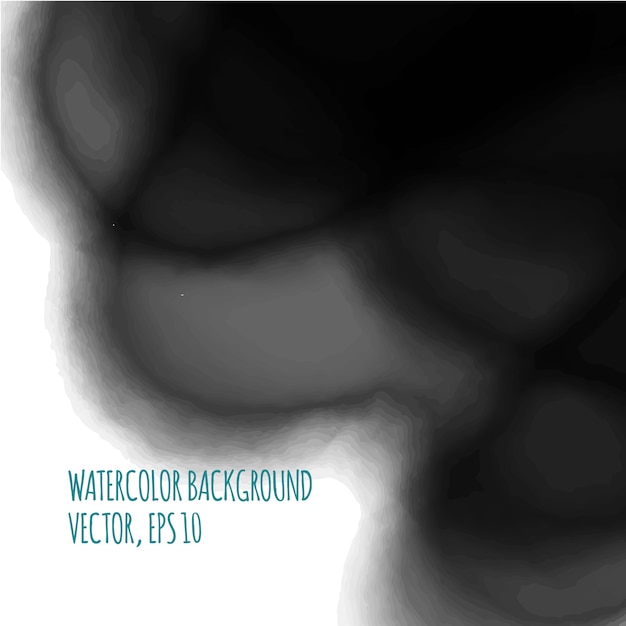 Free Vector black watercolor background