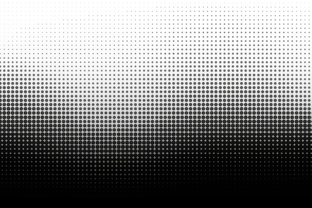 Free vector black wave halftone background