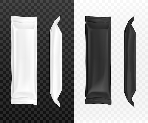 Free Vector black and white candy wrappers