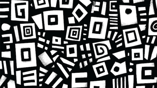 Free Vector black and white doodle patterns