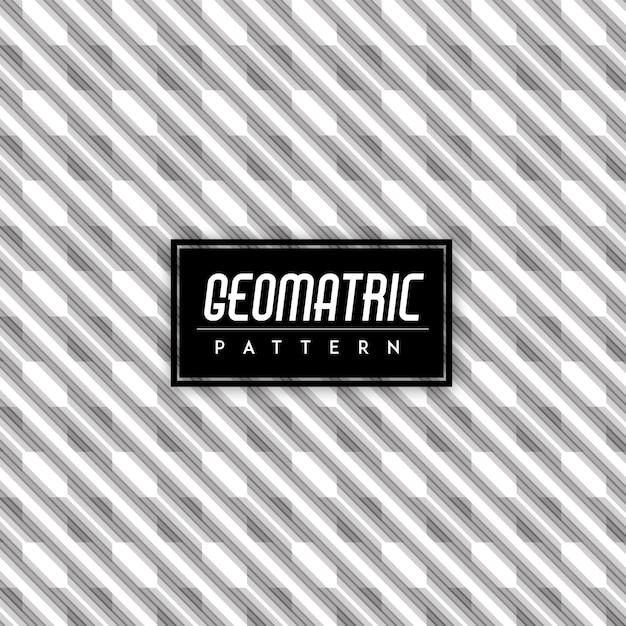 Free Vector black and white geomatric seamless pattern background