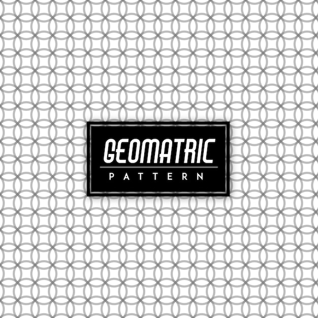 Free Vector black and white geomatric seamless pattern background