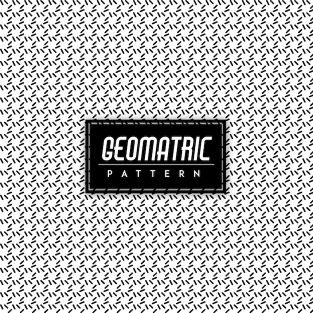 Free Vector black and white geomatric seamless pattern background