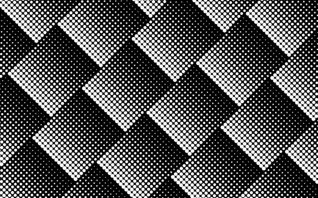 Black and white halftone background vector