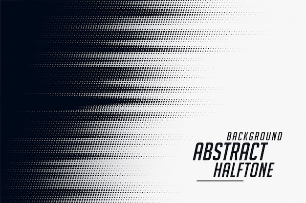 Black and white halftone speed pattern background