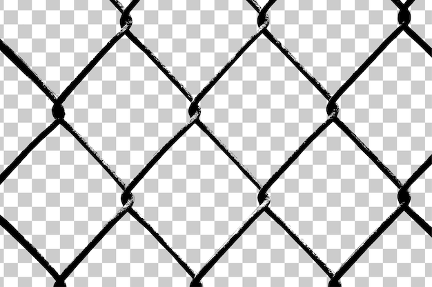 Free Vector a black and white image of a chain link fence.