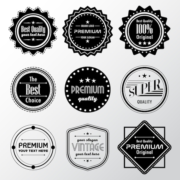 Black and white logo collection