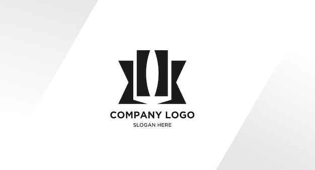 Free vector a black and white logo with a white background