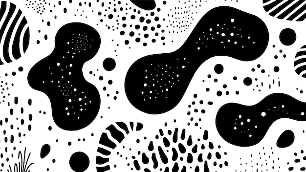 Free Vector black and white pattern background