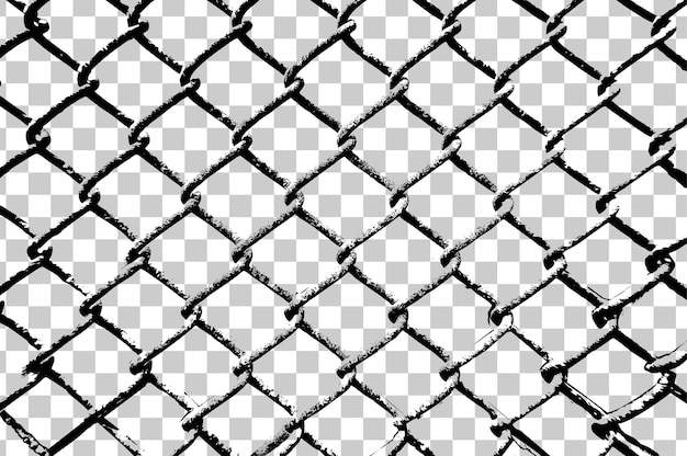 Free Vector a black and white pattern of chain link fence.