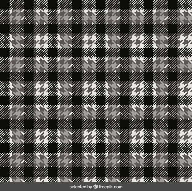 Black and white plaid pattern