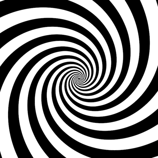 Black and white spiral background