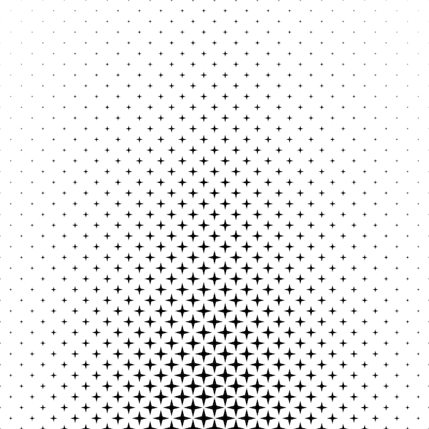 Free vector black white star pattern - abstract background graphic from geometric shapes