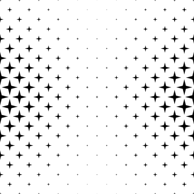 Black and white star pattern - abstract vector background from geometric shapes