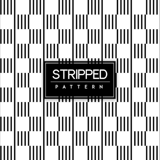 Black and White Stripped Seamless Pattern Background