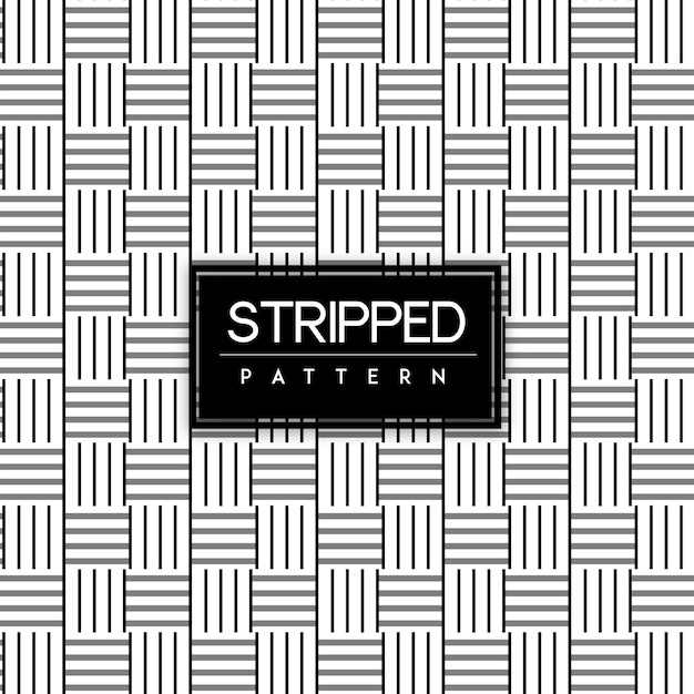 Black and White Stripped Seamless Pattern Background