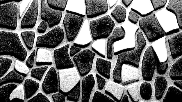 Free vector black and white terrazzo pattern