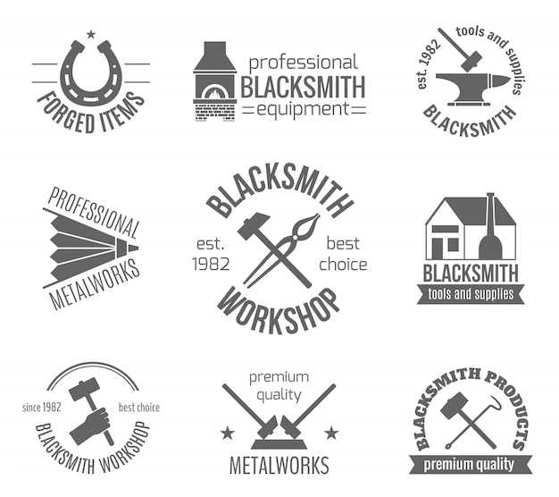 Blacksmith Label Set