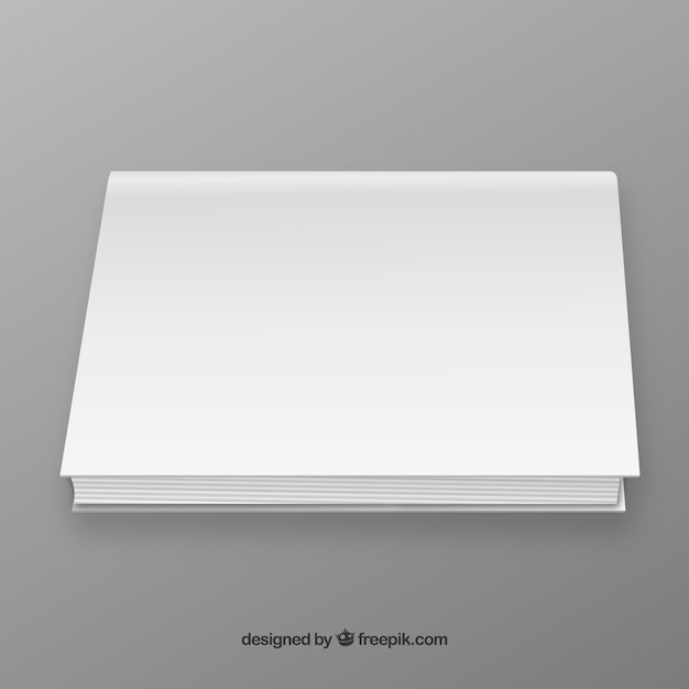 Free Vector blank book cover