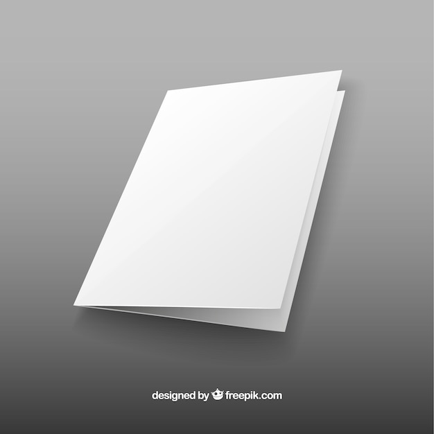 Free Vector blank brochure