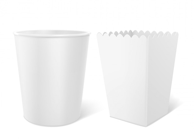 Blank bucket for popcorn, hen wings or legs 