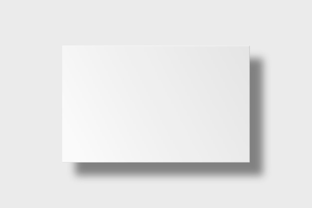 Blank business card design in white tone