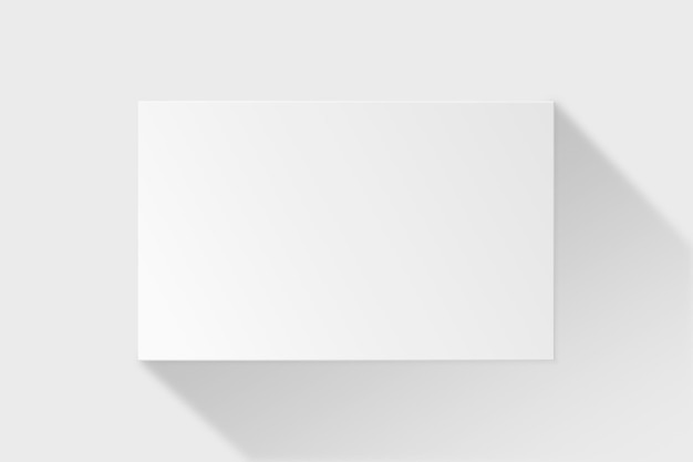 Blank business card mockup in white tone