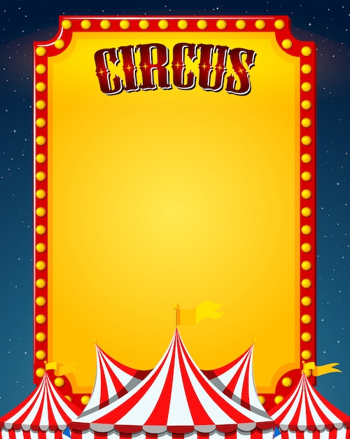 A blank circus border