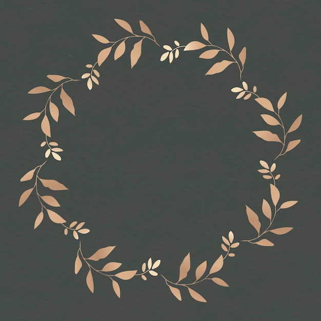 Free vector blank leafy frame