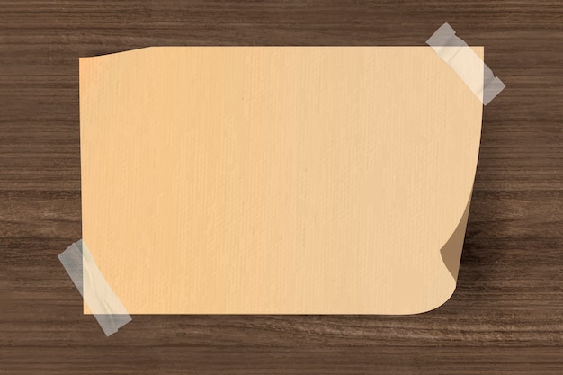 Free Vector blank paper taped