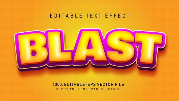 Blast Text effect