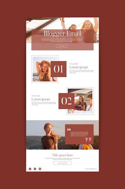 Blogger communication email template