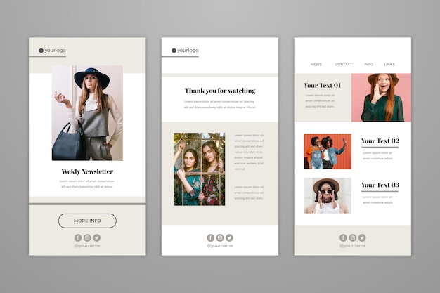 Blogger email template collection