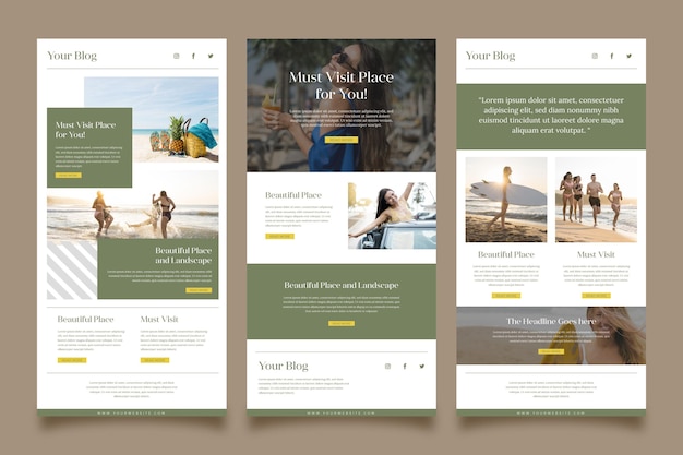 Blogger email template