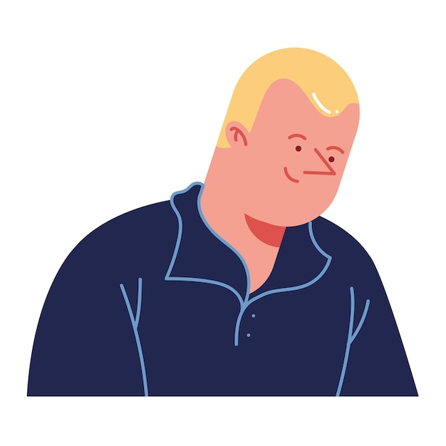 Free Vector blond man illustration