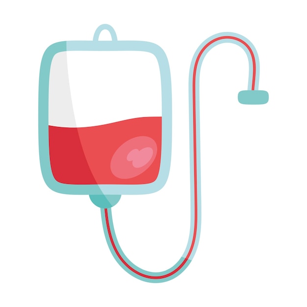 Free Vector blood bag illustration