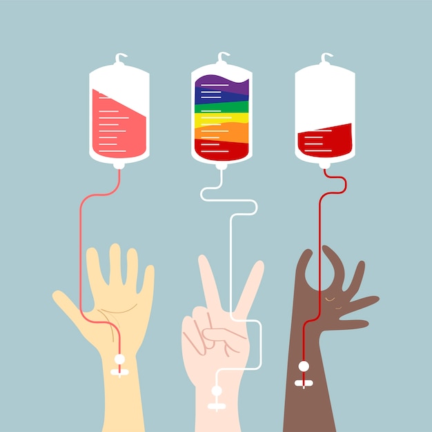 Blood donation concept vector illustration