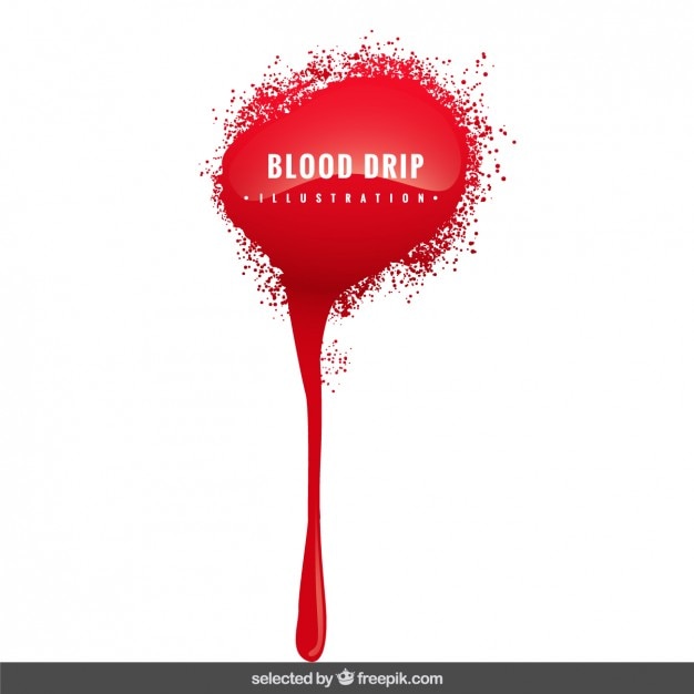 Free Vector blood drip illustration