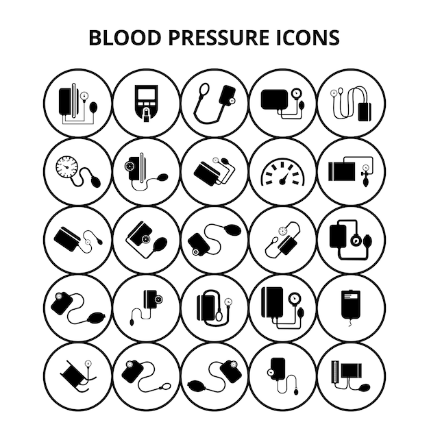 Blood pressure icons