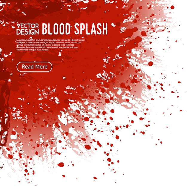 Free Vector  blood splash background webpage design poster