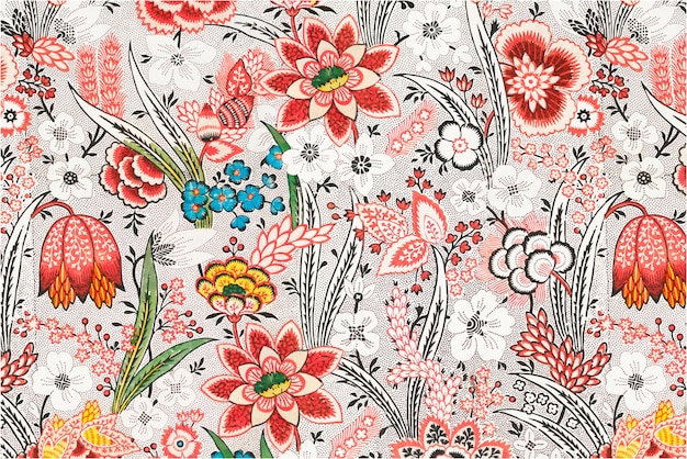 Blooming flowers pattern