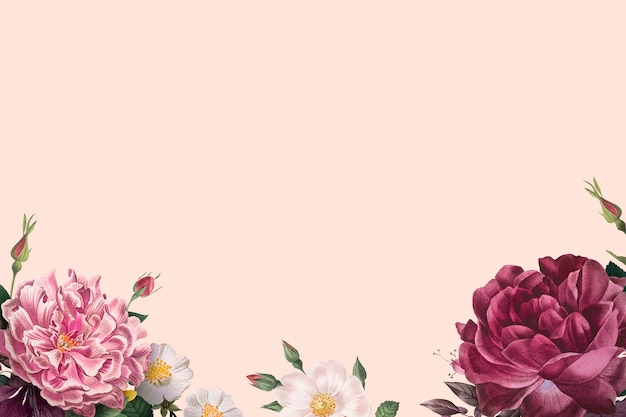 Blooming roses banner