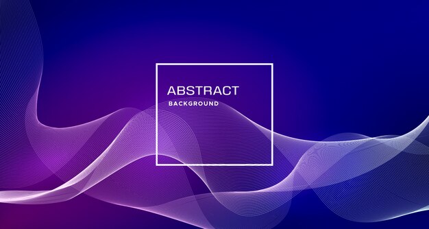 Blue abstract background with dynamic shapes