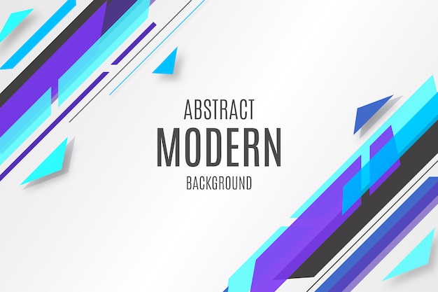 Blue Abstract Background with Modern Shapes